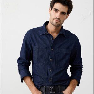 Banana Republic Factory Heritage Denim Shirt – Dark Indigo - Large